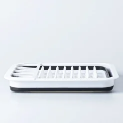 KSP Tubby Collapsible Dish Rack (White/Grey)