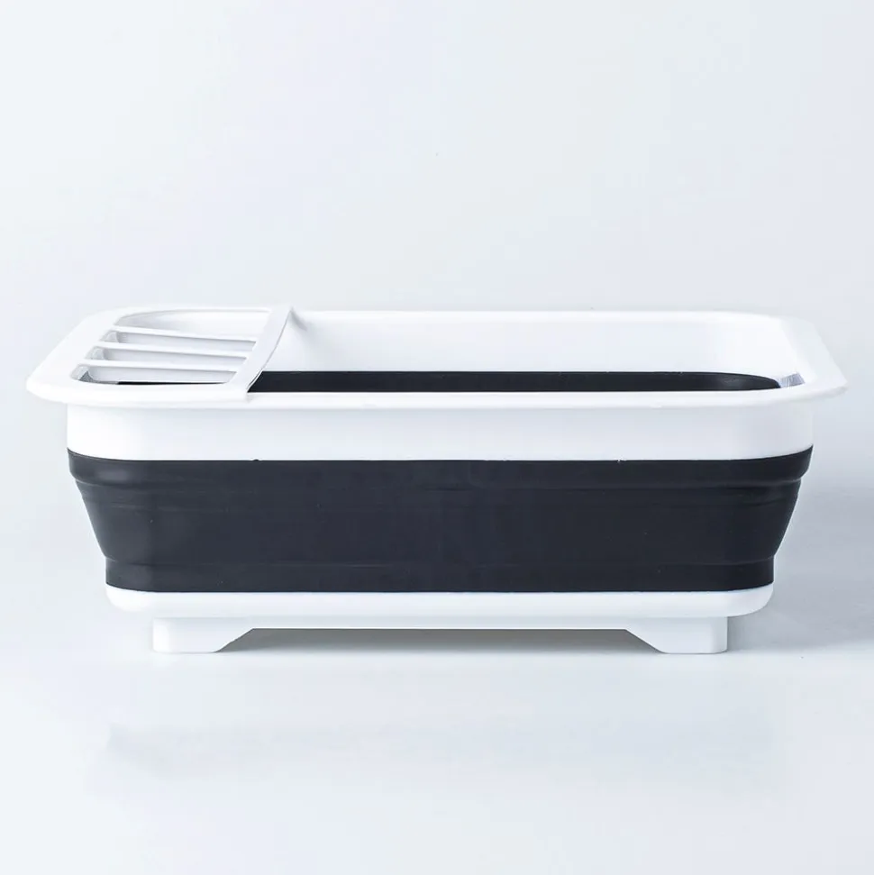 KSP Tubby Collapsible Dish Rack (White/Grey)