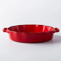 KSP Tuscana Fluted Bakeware Oval Medium (Red)