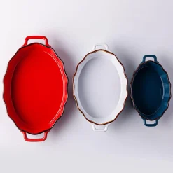 KSP Tuscana Fluted Bakeware Oval Large (Peacock)