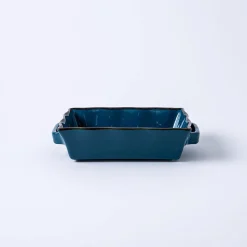 KSP Tuscana Fluted Bakeware Rect. Sml 20.5 x 16 x 6cm (Peacock)
