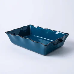 KSP Tuscana Fluted Bakeware Rect. Lrg 36.5x26x9cm (Peacock)
