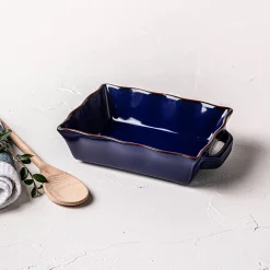 KSP Tuscana Fluted Bakeware Rect. Sml 20.5 x 16 x 6cm (Navy)