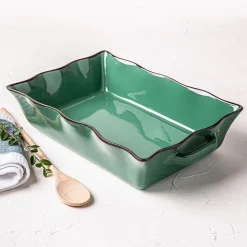 KSP Tuscana Fluted Bakeware Rect. Lrg 36.5x26x9cm (Forest)