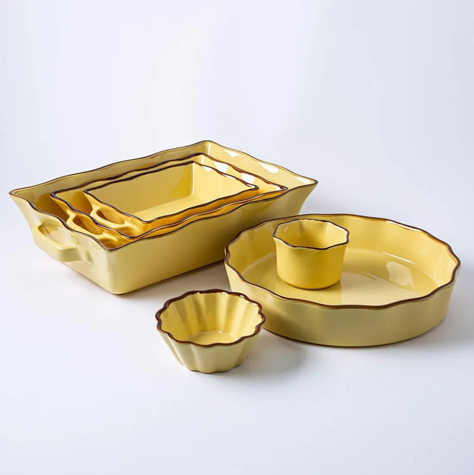 KSP Tuscana Fluted Mini Pie Dish (Yellow)