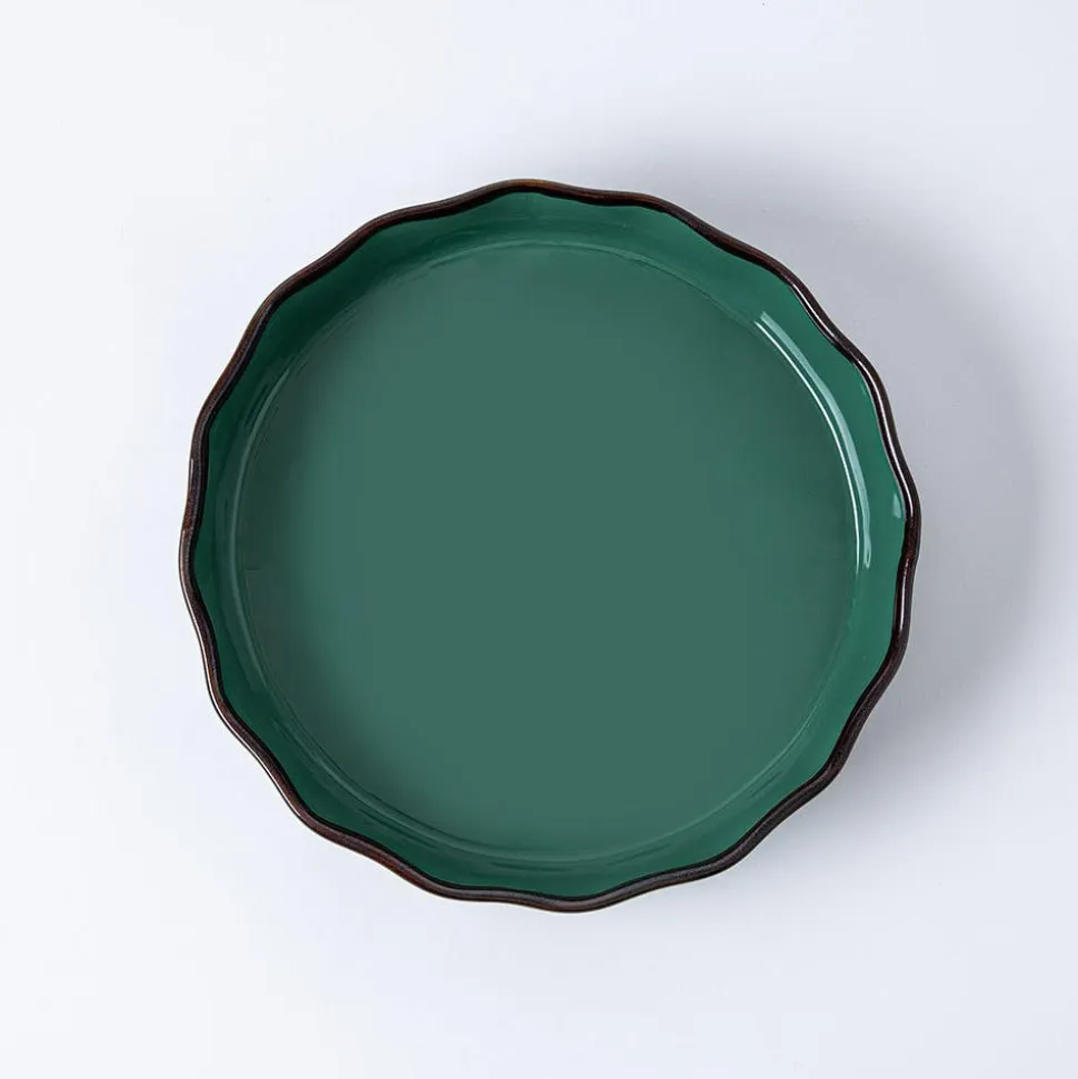 KSP Tuscana Fluted Pie Dish 29cm Dia. x 6cm (Forest)