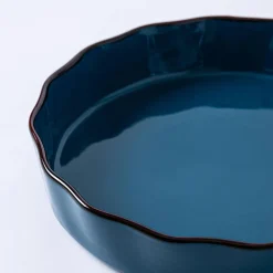 KSP Tuscana Fluted Pie Dish 29cm Dia. x 6cm (Peacock)