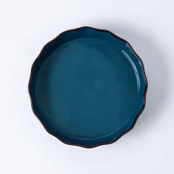 KSP Tuscana Fluted Pie Dish 29cm Dia. x 6cm (Peacock)