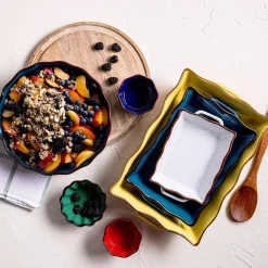 KSP Tuscana Fluted Pie Dish 29cm Dia. x 6cm (Navy)