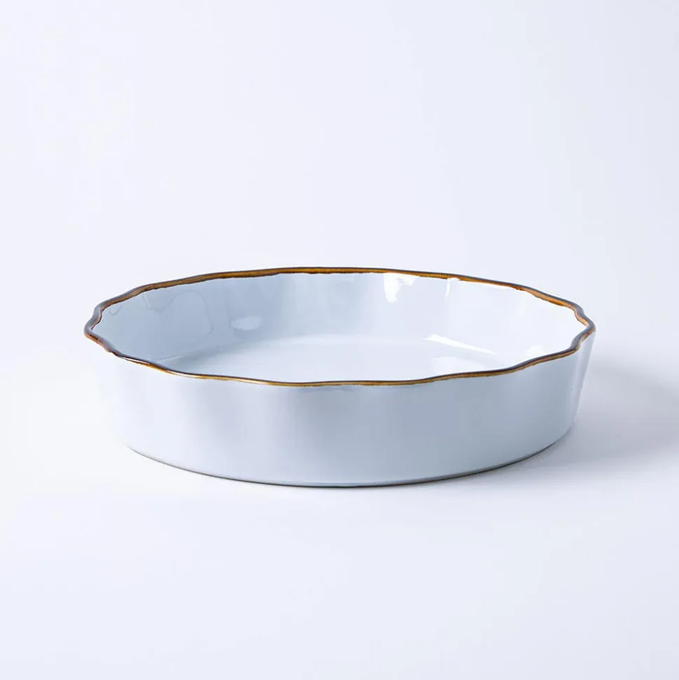 KSP Tuscana Fluted Tart Dish (White)
