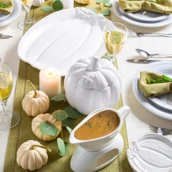 KSP Tuscana Harvest Pumpkin Canister Lg (White)