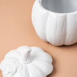 KSP Tuscana Harvest Pumpkin Canister Lg (White)