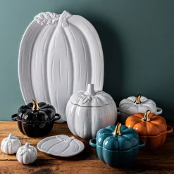 KSP Tuscana Harvest Pumpkin Canister Lg (White)