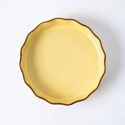 KSP Tuscana Round Fluted Pie Dish (Yellow)