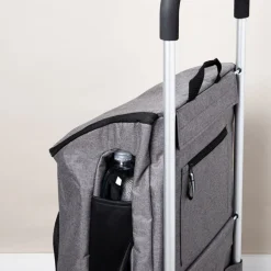 KSP Urban 'Linen Look' Aluminum Shopping Trolley (Grey)