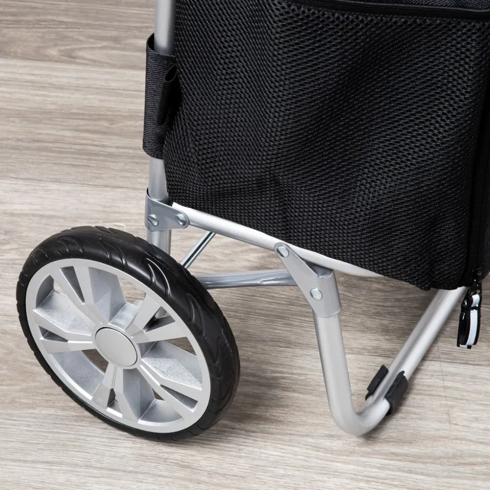 KSP Urban 'Solid' Aluminum Shopping Trolley (Black)