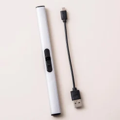 KSP Vela Rechargeable USB Lighter (Silver)