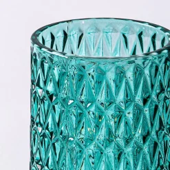 KSP Venezia Glass Shade with LED 8.5x8.5x13cm (Aqua)