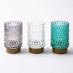 KSP Venezia Glass Shade with LED 8.5x8.5x13cm (Grey)