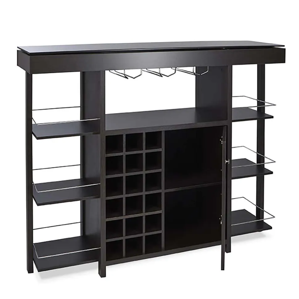 KSP Venice Bar Unit with Glass Top (Espresso)