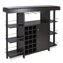 KSP Venice Bar Unit with Glass Top (Espresso)