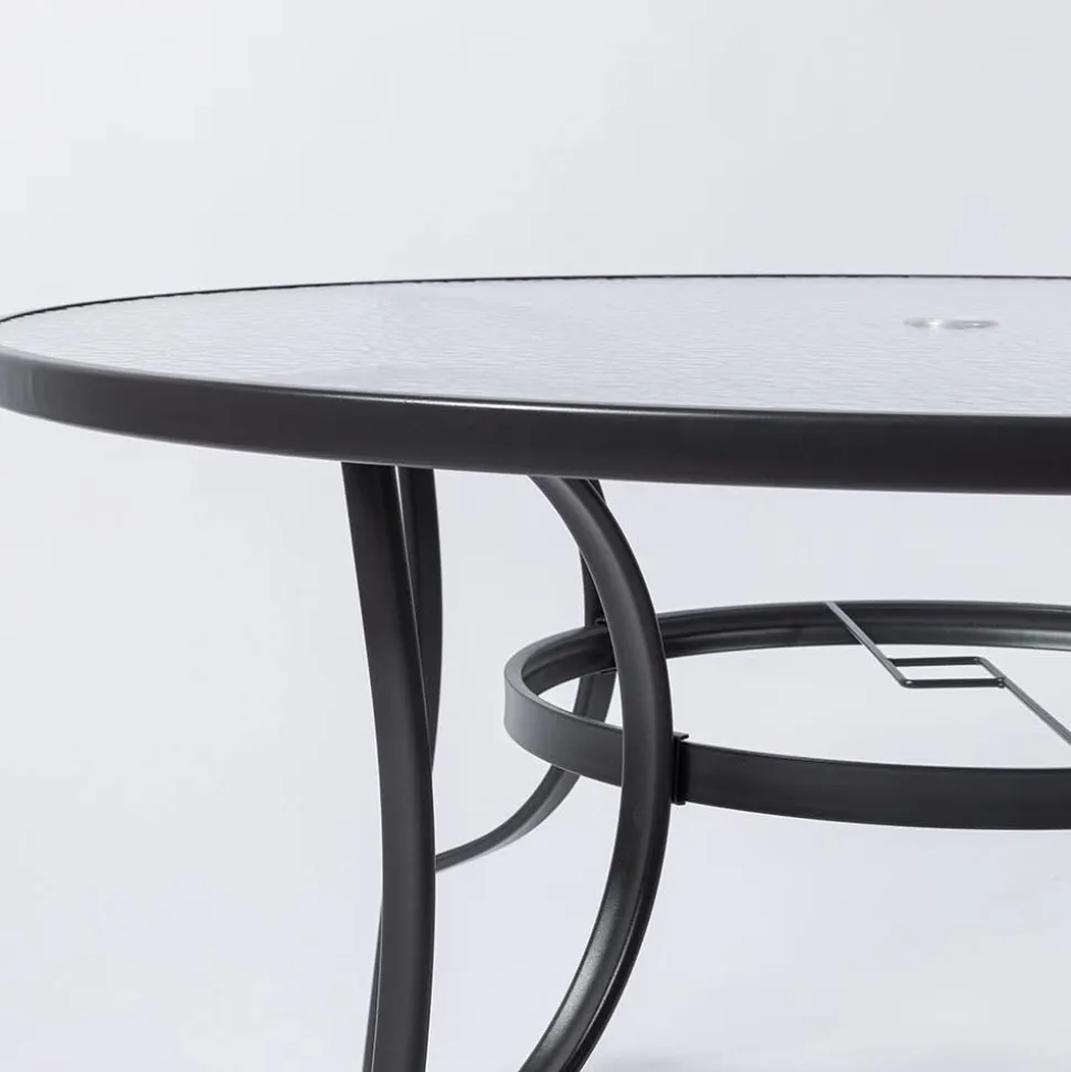 KSP Verona 'Round' Patio Table and Chairs - Set of 5 (Grey)