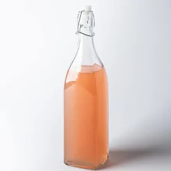 KSP Verrone 'Square' Glass Bottle with Stopper (1L)