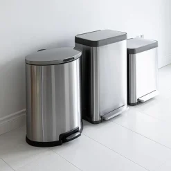KSP Vertex 'Fingerprint-Proof' Soft-Close Garbage Can (45L)
