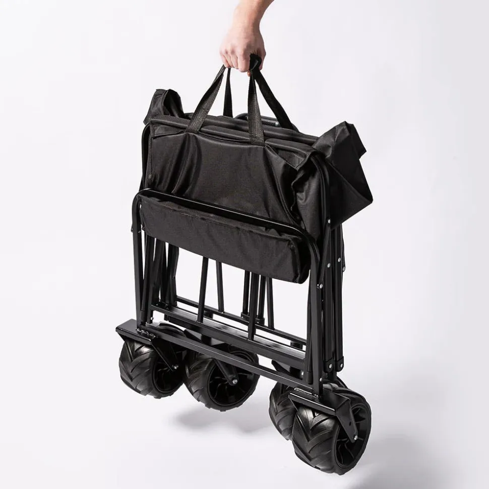KSP Wheels 'Solid' Collapsible Wagon (Black)