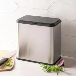 KSP Zephyr 'Fingerprint-Proof' Compost Bin w/Hook (5L)