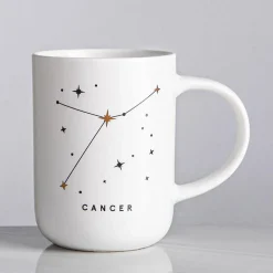 KSP Zodiac 'Cancer' Porcelain Mug (White)