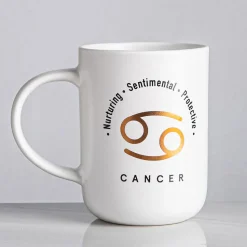 KSP Zodiac 'Cancer' Porcelain Mug (White)