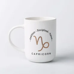 KSP Zodiac 'Capricorn' Porcelain Mug 16oz. (White)