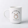 KSP Zodiac 'Taurus' Porcelain Mug 16oz. (White)