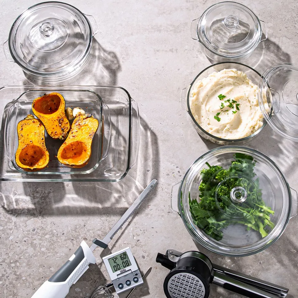 Libbey Baker's Basics Glass Bakeware Combo - Set of 4 (Clear)