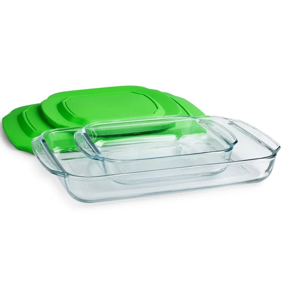 Libbey Baker's Basics Glass Bakeware Combo - Set of 4