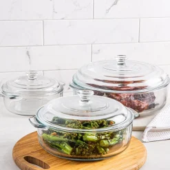 Libbey Baker's Basics Glass Casserole Combo - Set of 6 (Clear)