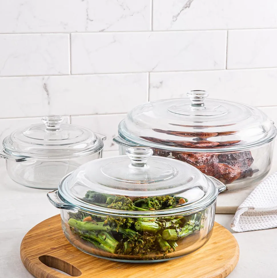 Libbey Baker's Basics Glass Casserole Combo - Set of 6 (Clear)