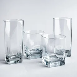 Libbey Bristol Drinking Glass Combo - Set of 16 (Clear)