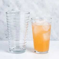 Libbey Tumbler & Rocks 'Hoops' Combo - Set of 16 (Clear)