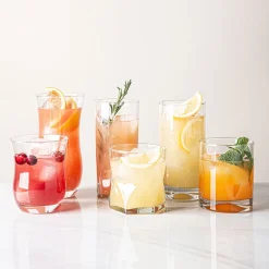 Libbey Tumbler & Rocks 'Impressions' Combo - Set of 16 (Clear)