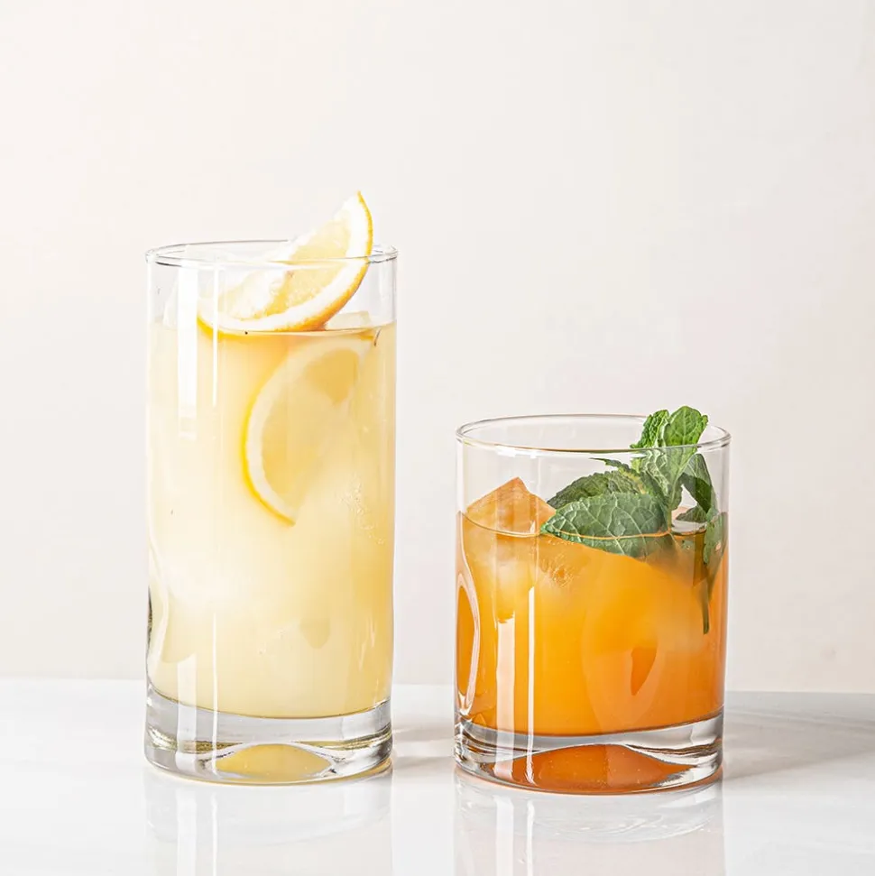 Libbey Tumbler & Rocks 'Impressions' Combo - Set of 16 (Clear)