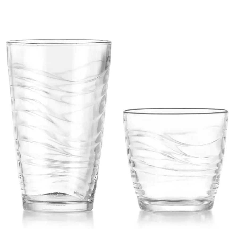 Libbey Tumbler & Rocks 'Orbita' Combo - Set of 16 (Clear)
