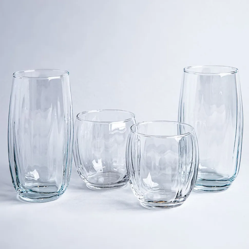 Libbey Tumbler & Rocks 'Samba' Combo - Set of 16 (Clear)
