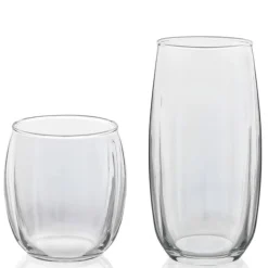Libbey Tumbler & Rocks 'Samba' Combo - Set of 16 (Clear)