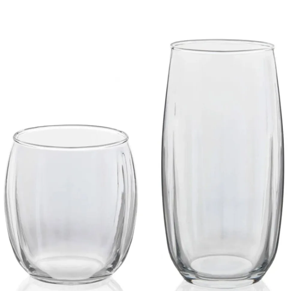 Libbey Tumbler & Rocks 'Samba' Combo - Set of 16 (Clear)