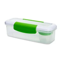 Locksy Click 'N' Go 411ml Snack and Dip Container (Green)