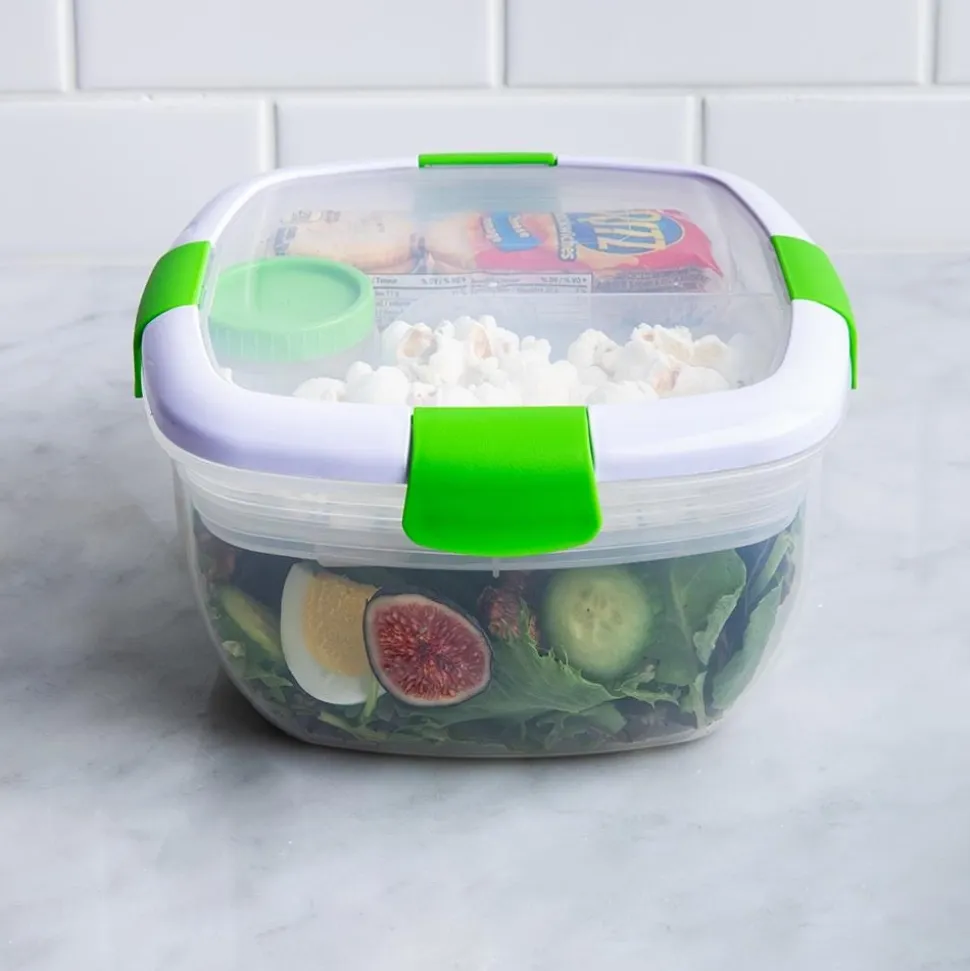 Locksy Click 'N' Go Salad Container (Green)