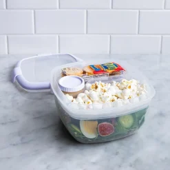 Locksy Click 'N' Go Salad Container (White)