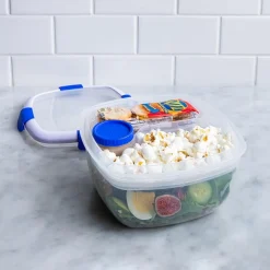 Locksy Click 'N' Go Salad Container (Blue)